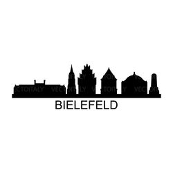 bielefeld skyline illustrated in vector and available in svg, pdf, eps, png, jpeg and ai format and available for instan