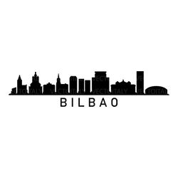 bilbao skyline illustrated in vector and available in svg, pdf, eps, png, jpeg and ai format and available for instant d