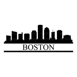 boston skyline illustrated in vector and available in svg, pdf, eps, png, jpeg and ai format and available for instant d