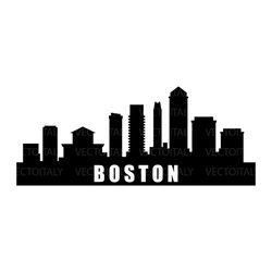 boston skyline illustrated in vector and available in svg, pdf, eps, png, jpeg and ai format and available for instant d