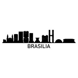 brasilia skyline illustrated in vector and available in svg, pdf, eps, png, jpeg and ai format and available for instant