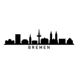bremen skyline illustrated in vector and available in svg, pdf, eps, png, jpeg and ai format and available for instant d