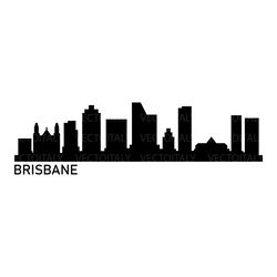 brisbane skyline illustrated in vector and available in svg, pdf, eps, png, jpeg and ai format and available for instant