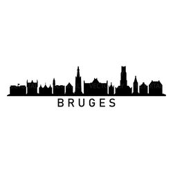 bruges skyline illustrated in vector and available in svg, pdf, eps, png, jpeg and ai format and available for instant d