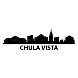 chula vista skyline illustration in vector and available in svg, pdf, eps, png, jpeg and ai format and available for ins