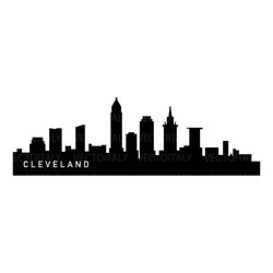 cleveland skyline illustrated in vector and available in svg, pdf, eps, png, jpeg and ai format and available for instan