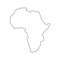 Africa Map Outline Illustration In Vector And Available In SVG PDF Eps Png JPG And Ai Format And Av 0