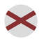 Alabama Round Flag Illustration In Vector And Available In SVG PDF Eps Png JPG And Ai Format 0