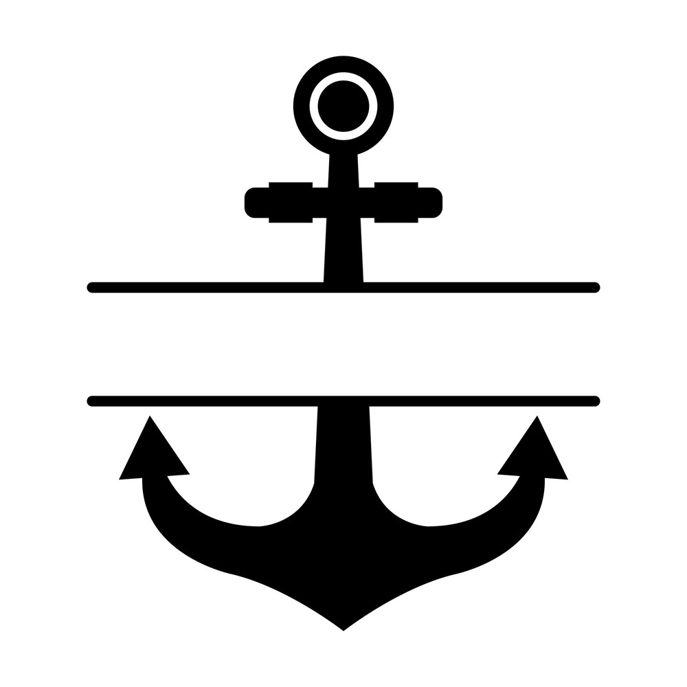 Anchor Split Name Frame Illustrated In Vector And Available In SVG PDF Eps Png JPEG And Ai Format A 0