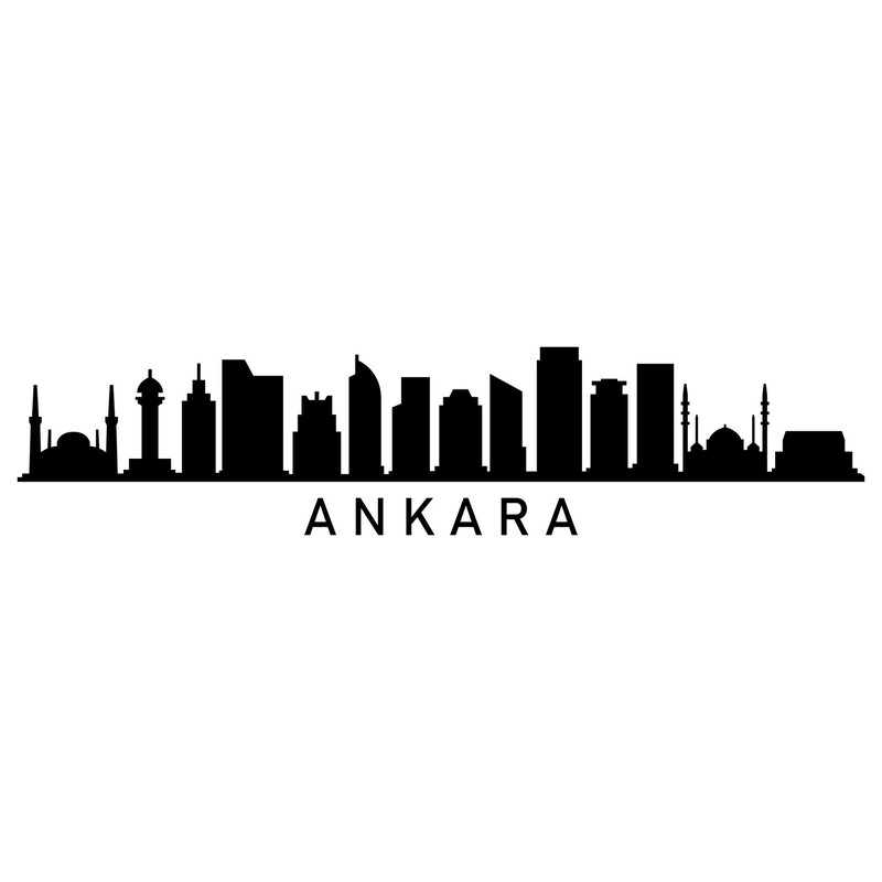 Skyline Ankara Illustrated In Vector And Available In SVG PDF Eps Png JPEG And Ai Format And Availa 0