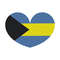 Bahamas Heart Flag Illustration In Vector And Available In SVG PDF Eps Png JPG And Ai Format And Av 0