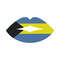 Bahamian Flag Lips Illustrated In Vector And Available In SVG PDF Eps Png JPEG And Ai Format And Av 0