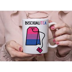 funny bisexual mug, the bisexual life, lgbtq bisexuality tea cup, bisexual pride gifts