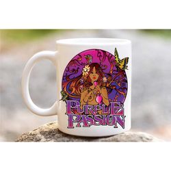 purple passion cannabis strain mug, weed lover coffee tea cup