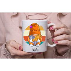 fried chicken lover gifts presents, funny fried chicken, fried chicken mug,  personalised fried chicken gnome mug, gonk