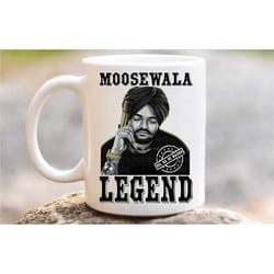 sidhu moose wala mug, punjabi indian singer gift, moosewala legend gifts