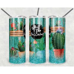 succulent cup, what the fucculent water bottle, funny cactus water bottle, succulent plant tumbler, succulent lover gift