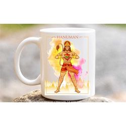 hanuman mug, lord hanuman coffee tea cup, hindu god mug, indian god gifts, in the uk