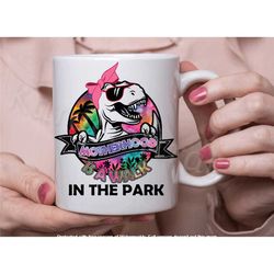 dinosaur mug | motherhood is a walk in the park | mothers day gift | mum mug| funny coffee mug cup in the uk | gift for