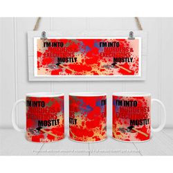 murder show mug, murder and executions lover coffee tea cup, murder lover gifts