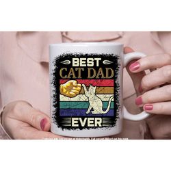 cat dad mug, fathers day coffee tea cup, cat lover gifts for him in the uk
