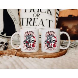 nice or naughty halloween personalized mug - halloween christmas custom mug - spooky mug - scary mug - pumpkin mug - wit