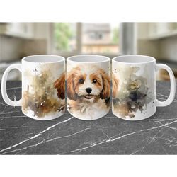 cavachon coffee mug pet coffee cup cocoa mug gift for her gift for him christmas gift birthday present gift for dog love