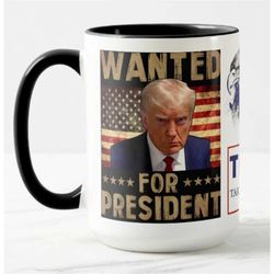 donald trump mug shot limited edition donald trump mug, trump 2024-(15oz)