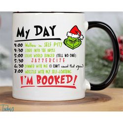 the grinch mug 11 oz gift mug. gift mug christmas