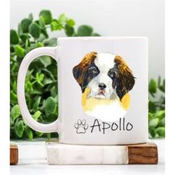 st bernard mug - st bernard mom gifts - st bernard dog coffee mug - dog mom mug