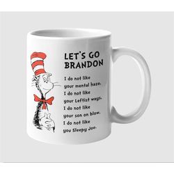 let's go brandon novelty cup ceramic coffee mug - funny sarcastic mug