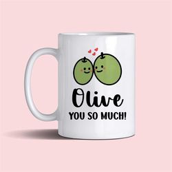 olive you love mug 11oz gift