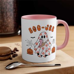 boo-jee stanley tumbler inspired ghost mug, halloween mug, funny halloween mug, accent coffee mug 11oz