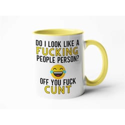 people person mug, rude gifts, gifts for her, big mugs, large mug, gifts for men, funny mugs, coworker gifts, birthday g