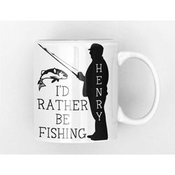 fishing mug, fisherman gift, gift for angler, river fishing gift. fisherman mug, funny fishing mug, personalised mug for