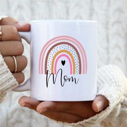 mom rainbow mug, mammy gift, gifts for mother, grandma coffee mug, worlds best mom gift, grandma rainbow mug