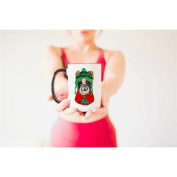 frenchie french bulldog christmas mug | festive holiday for dog mom coffee cup | man's best friend | coffee | dog lovers