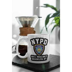 nypd 99th precinct brooklyn, ny brooklyn nine-nine tv show 11 oz ceramic mug gift birthday gift