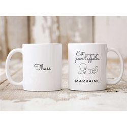 mug godmother - mug to personalize - gift godmother - request godmother - gift idea -