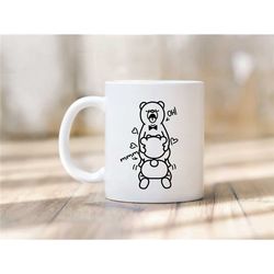 mug naughty couple teddy - teddy bears - mug sex - mug humor - funny mug - birthday gift -