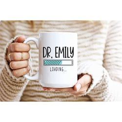dr. name loading... - funny medical student mug, funny future doctor mug, medical school gift, custom doctor mug, funny