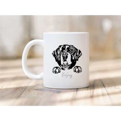 mug dog saint bernard - mug dog - personalized mug gift -