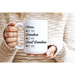 mom grandma great grandma  pregnancy announcement pregnancy reveal great grandma gift new baby baby reveal gift custom n