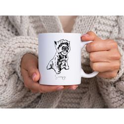 mug dog westie west highland white terrier to customize