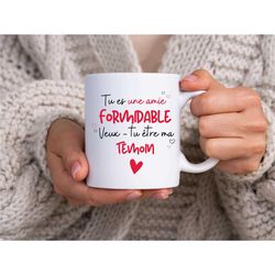 witness wonderful friend mug - witness gift - witness request - witness surprise - personalized mug -