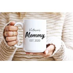 mommy 3  first time mother's day gift custom gift for mommy gift for mom custom mom mug custom mom gift mother's day gif