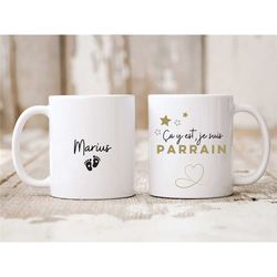 godfather mug - godfather mug - godfather birth gift - personalized godfather gift - godfather