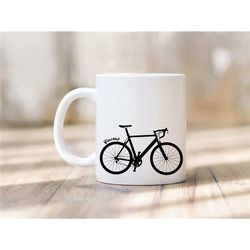 mug racing bike - coffee cup - bike gift - cycling gift - cycling mug - personalized mug