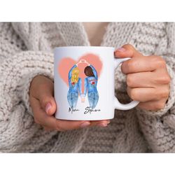 mug my best friend sister - mug couple woman - personalized mug - birthday gift - friend - sister -
