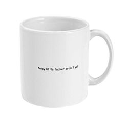 nosy little fucker aren't ya! funny coffee mug, inappropriate office worker mug, sarcastic swearing mug, funny insult gi